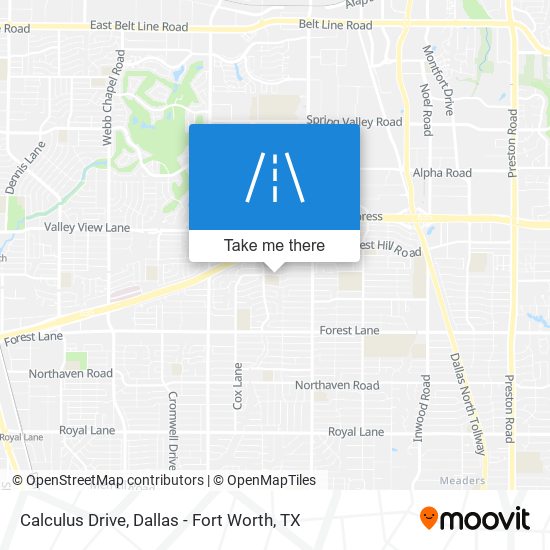 Calculus Drive map