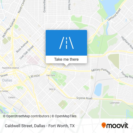 Mapa de Caldwell Street