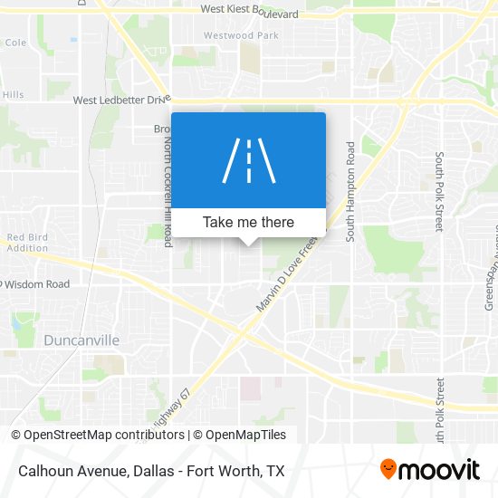 Calhoun Avenue map