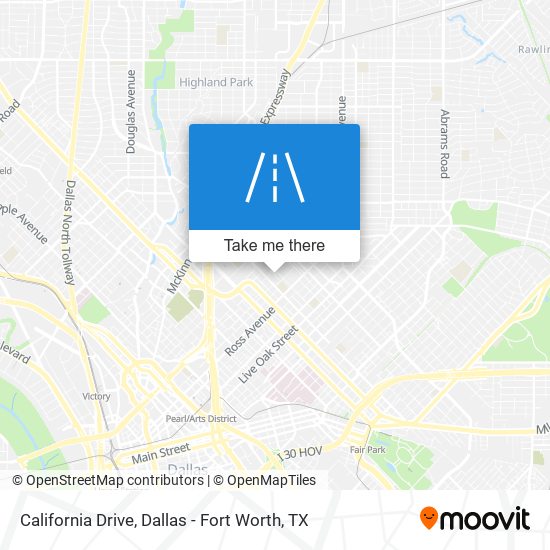 Mapa de California Drive