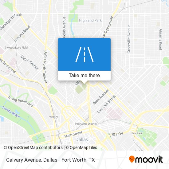 Calvary Avenue map