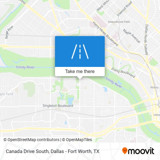 Mapa de Canada Drive South