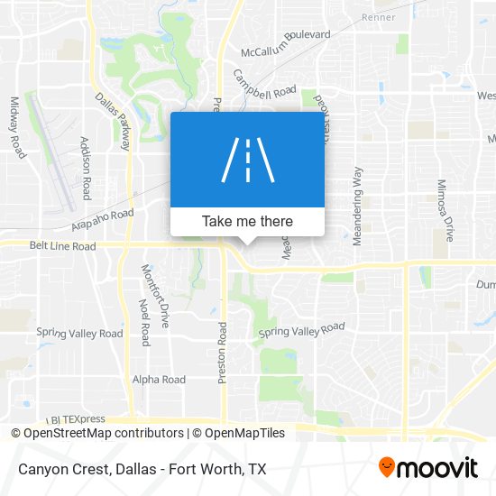 Mapa de Canyon Crest