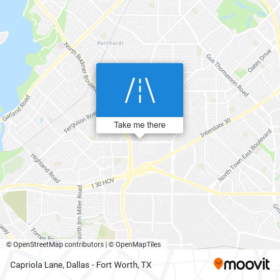 Capriola Lane map