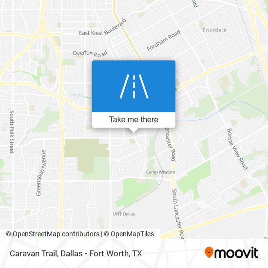 Caravan Trail map