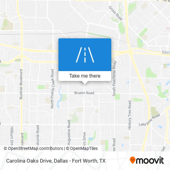 Carolina Oaks Drive map