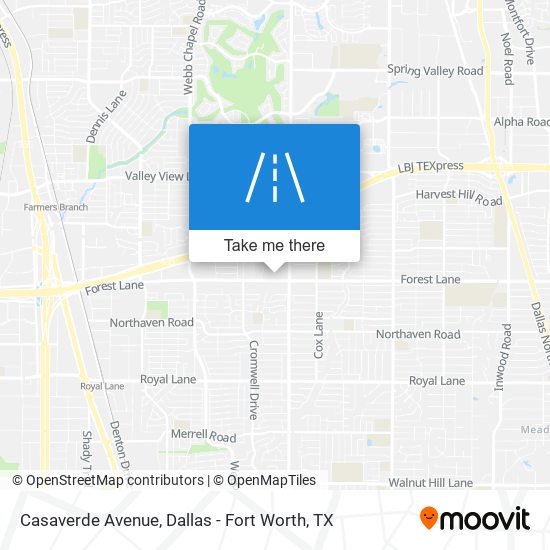 Casaverde Avenue map