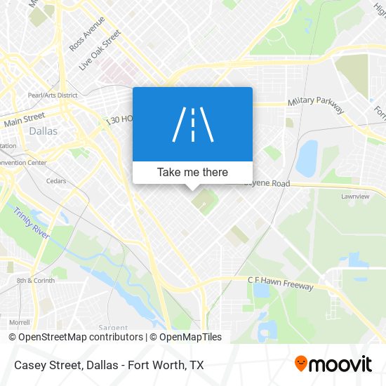 Mapa de Casey Street