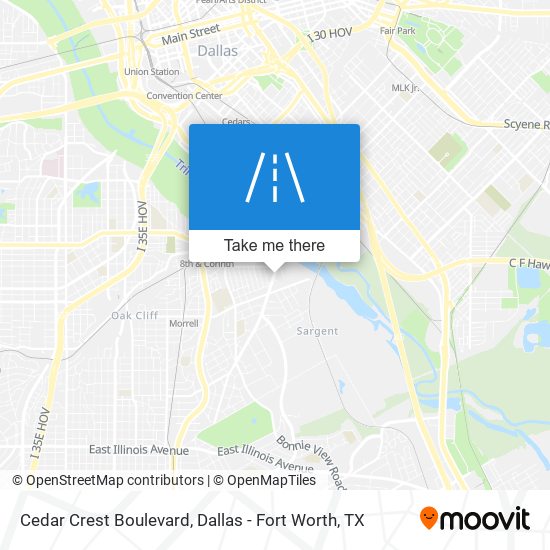 Cedar Crest Boulevard map