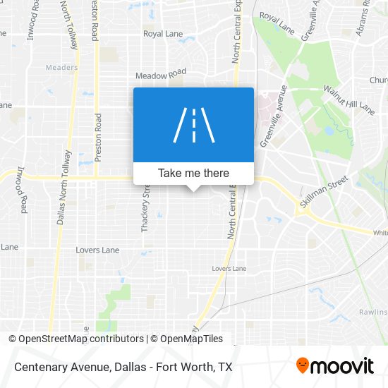 Centenary Avenue map