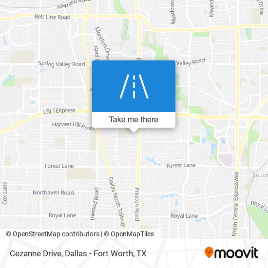 Mapa de Cezanne Drive