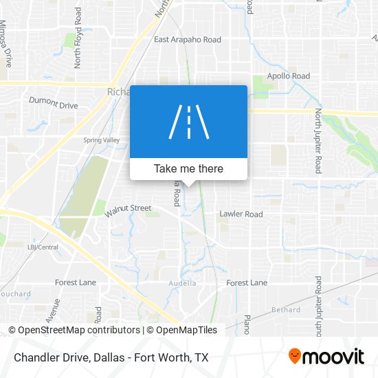 Chandler Drive map