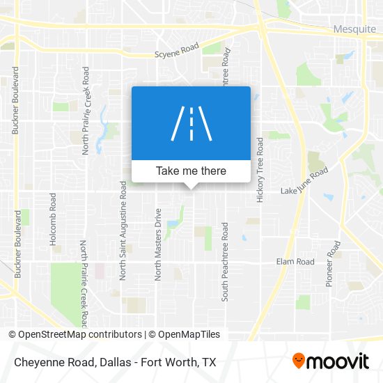 Cheyenne Road map