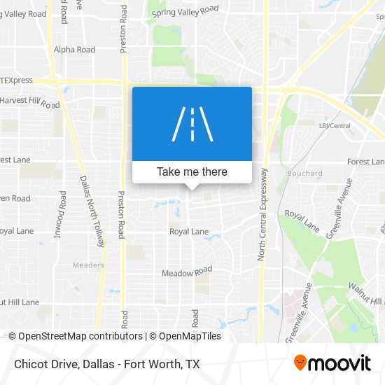 Chicot Drive map