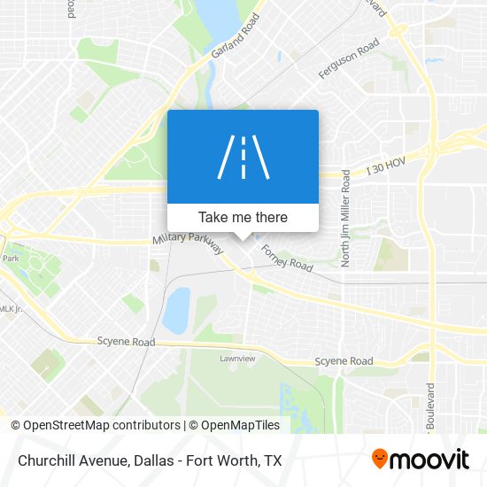 Churchill Avenue map