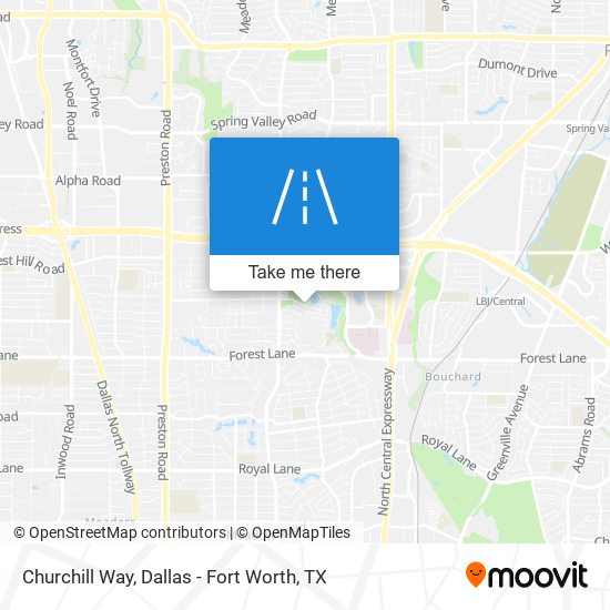 Churchill Way map