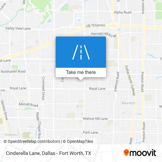 Cinderella Lane map