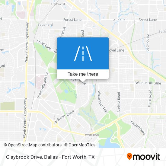 Claybrook Drive map