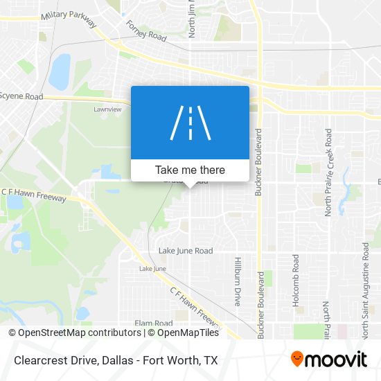 Clearcrest Drive map