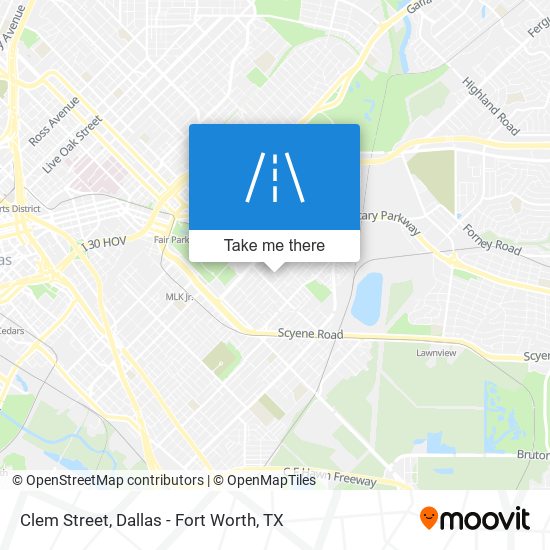 Clem Street map
