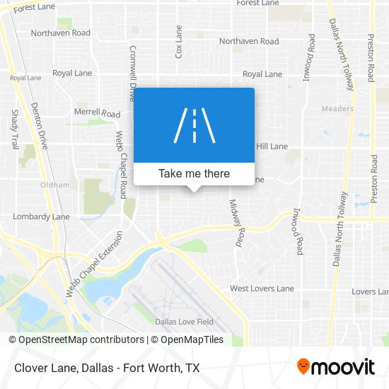 Mapa de Clover Lane