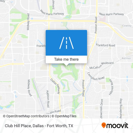 Club Hill Place map