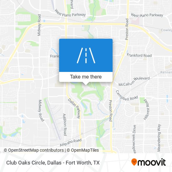 Mapa de Club Oaks Circle
