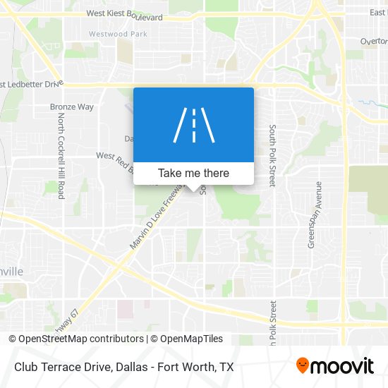 Club Terrace Drive map
