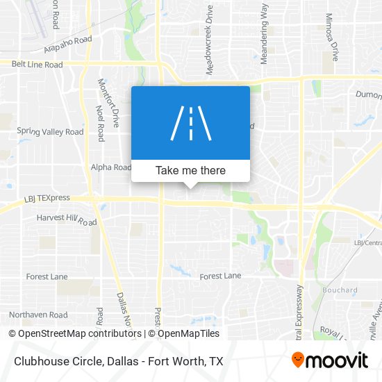 Mapa de Clubhouse Circle