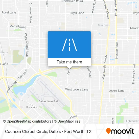 Cochran Chapel Circle map