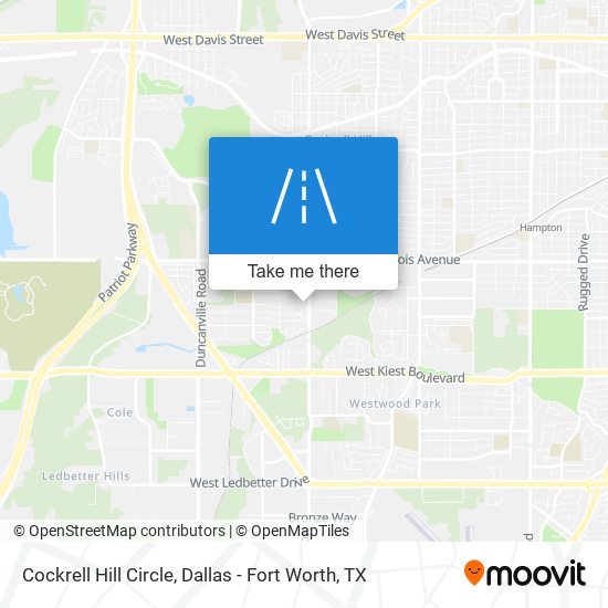 Cockrell Hill Circle map