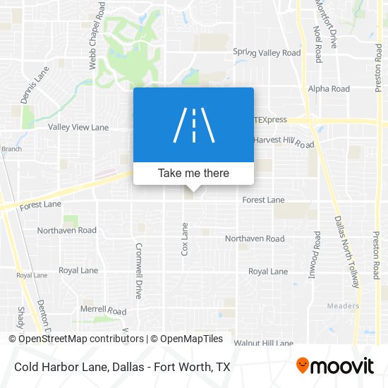 Cold Harbor Lane map