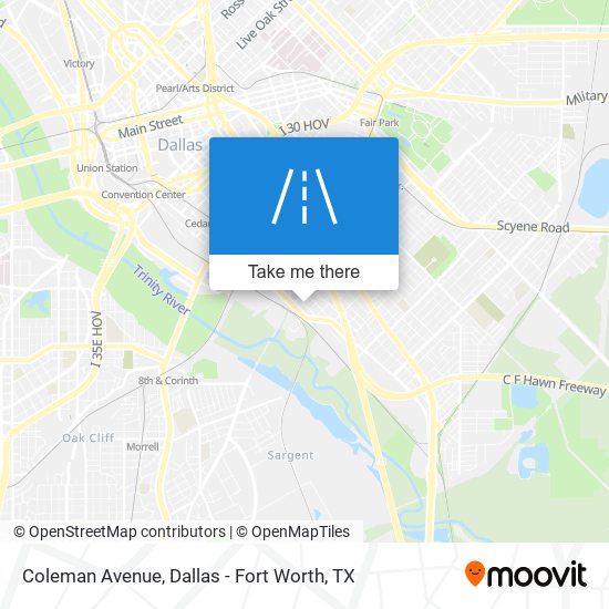 Mapa de Coleman Avenue