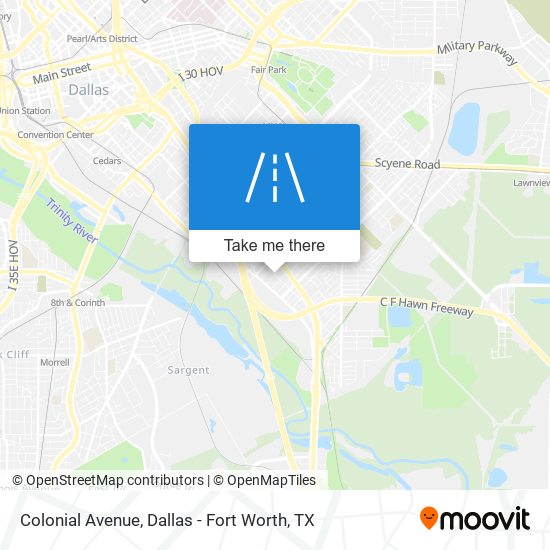 Colonial Avenue map