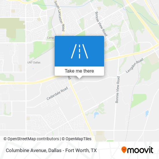 Mapa de Columbine Avenue