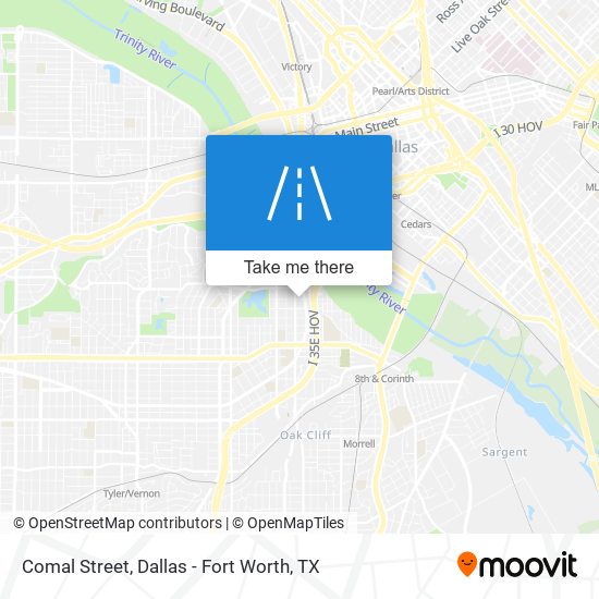 Mapa de Comal Street