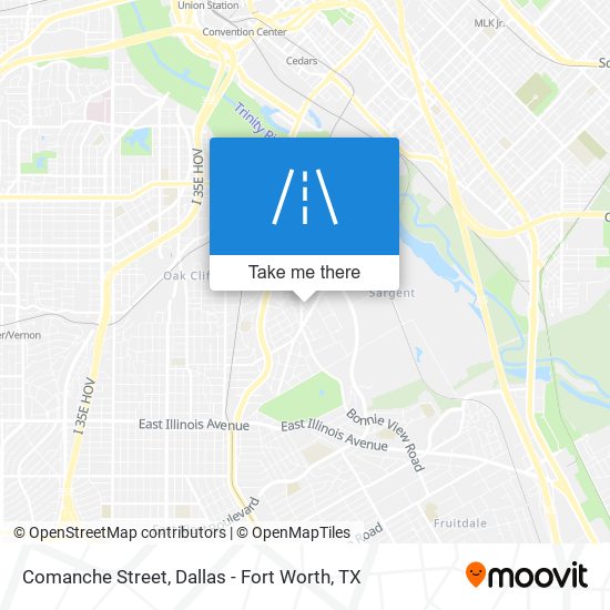 Comanche Street map