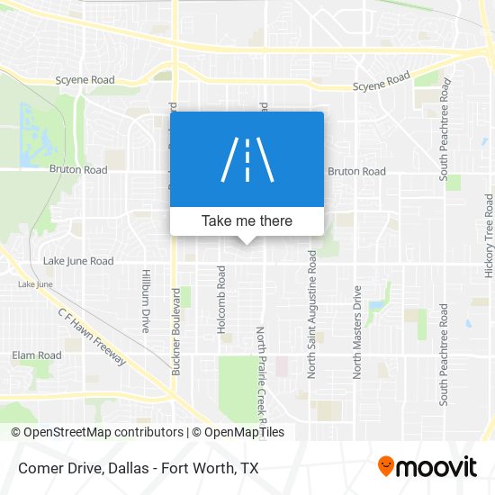 Comer Drive map