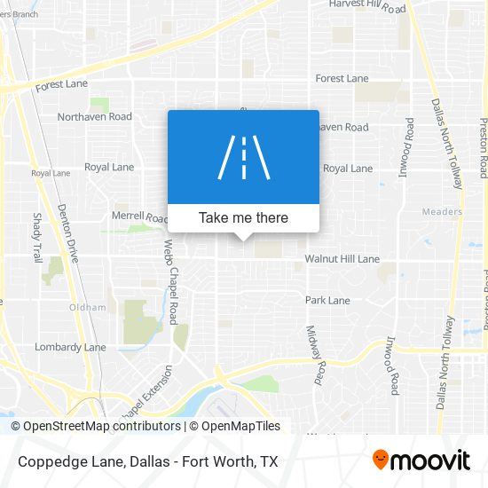 Coppedge Lane map