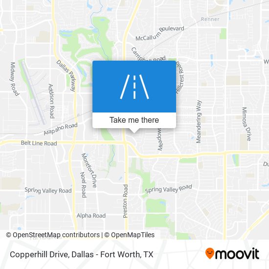 Copperhill Drive map