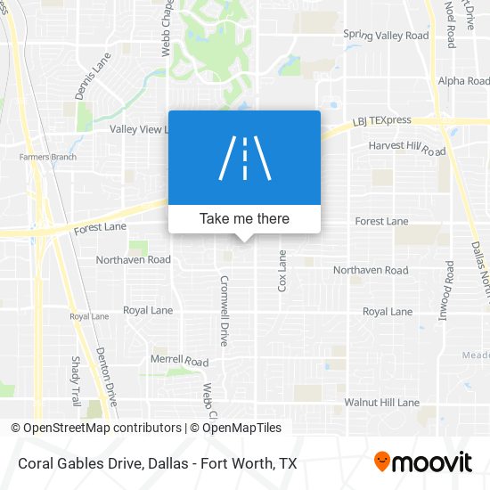 Coral Gables Drive map