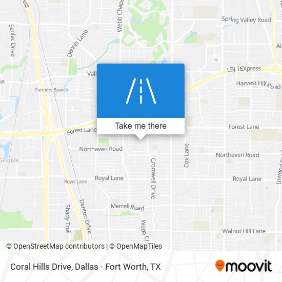 Coral Hills Drive map
