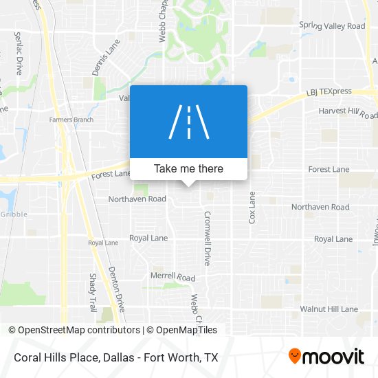 Coral Hills Place map