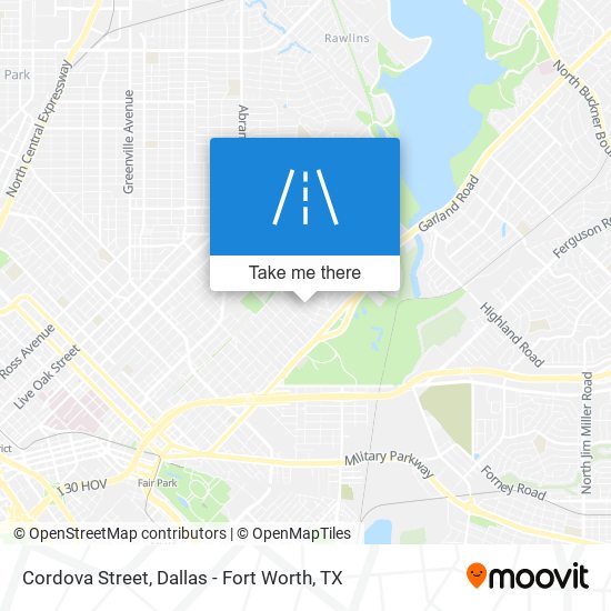 Mapa de Cordova Street