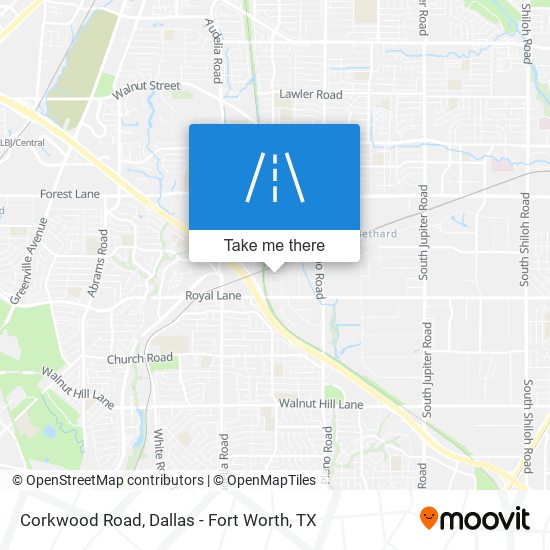 Corkwood Road map