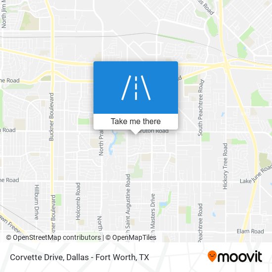 Corvette Drive map