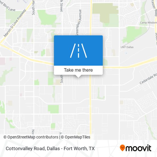 Cottonvalley Road map
