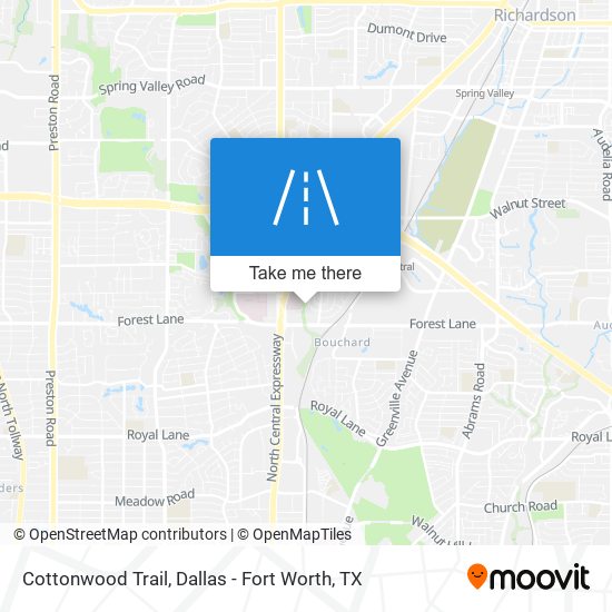 Cottonwood Trail map