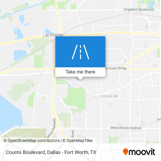 Counts Boulevard map