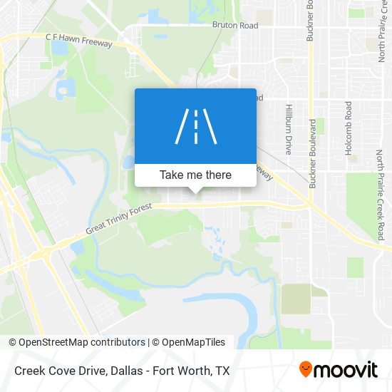 Creek Cove Drive map